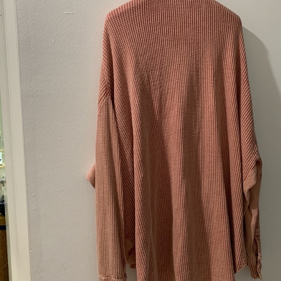 Free People Pink Button Down One Scout Jacket - Picture 6 of 7